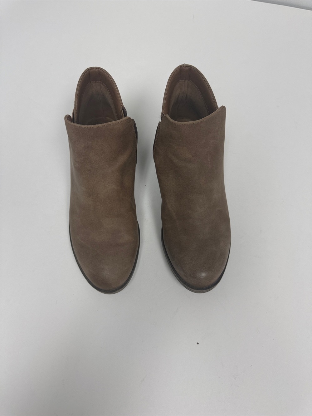 Kim Rogers Taupe Suede Ankle Booties